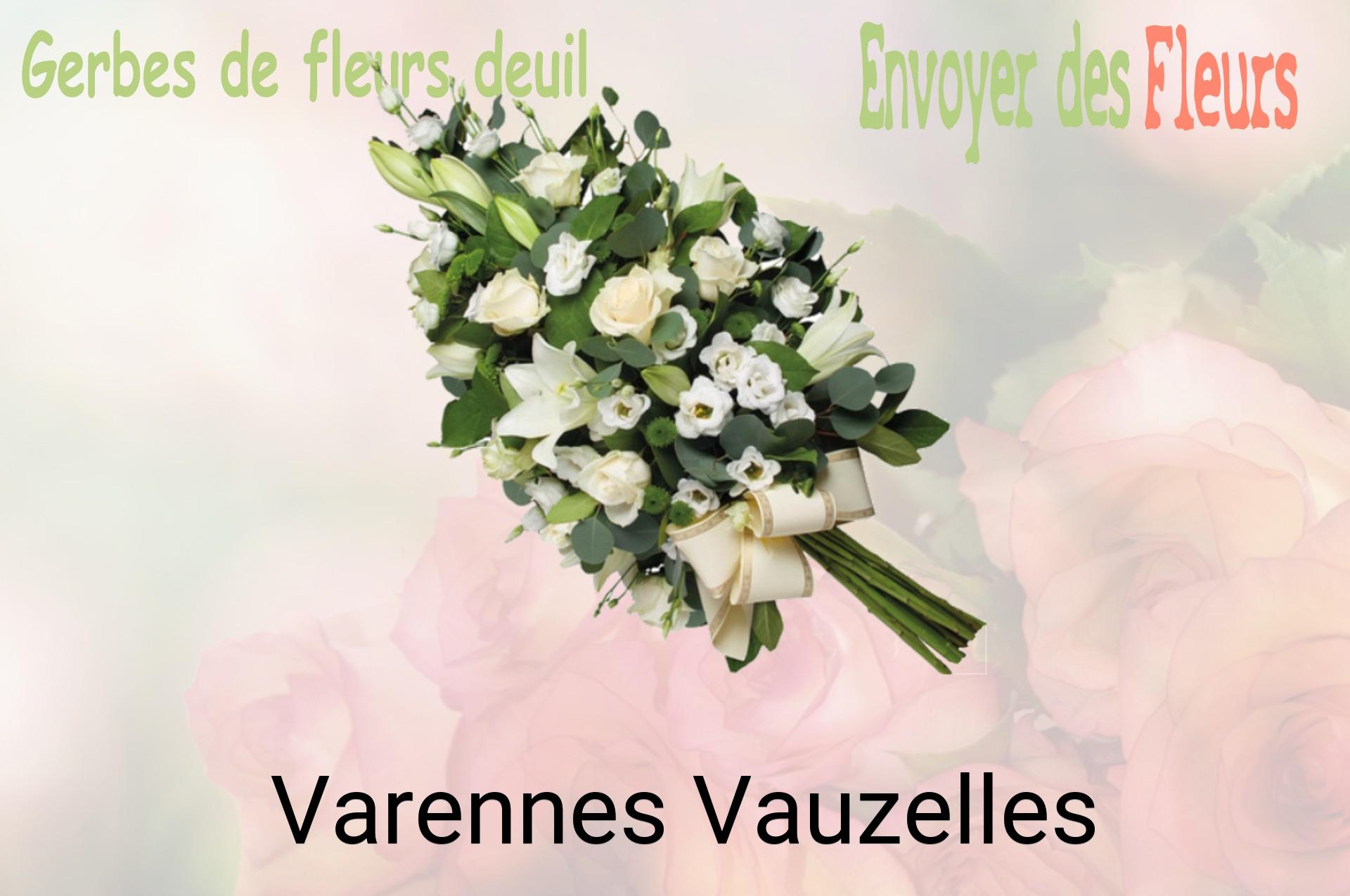 Gerbe de fleurs de deuil livrée à Varennes-Vauzelles